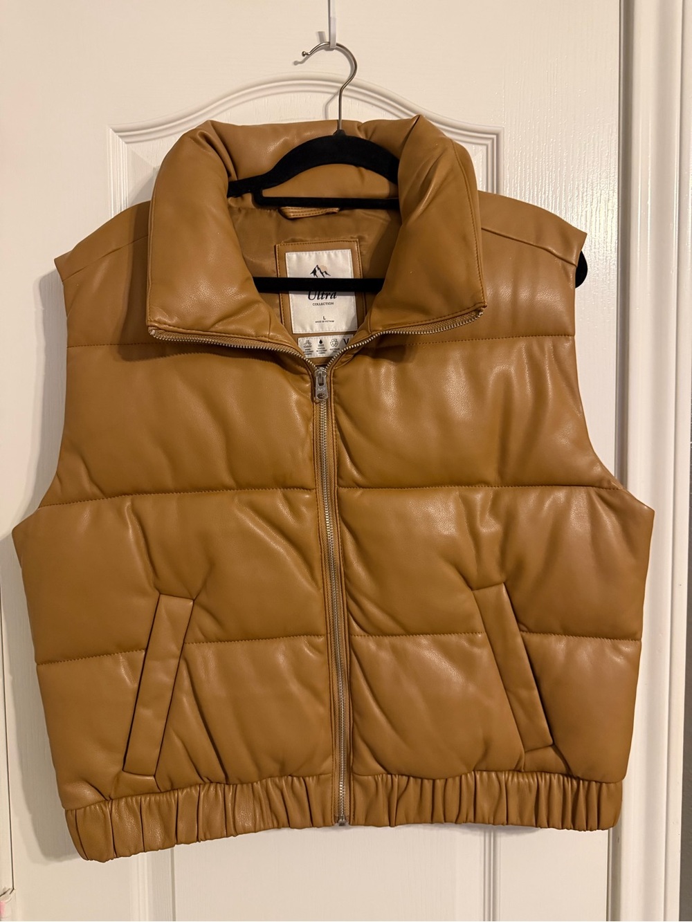 Abercrombie & Fitch Ultra Collection vegan leather vest